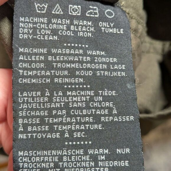 Harley Davidson Motorcycle Military Green Long Sleeve Button Up Shirt Mens XL - Picture 6 of 6